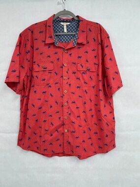 Eclectic Festival Indie Horse Matilda Jane Mens XXL Camp Shirt Front Casual Boho